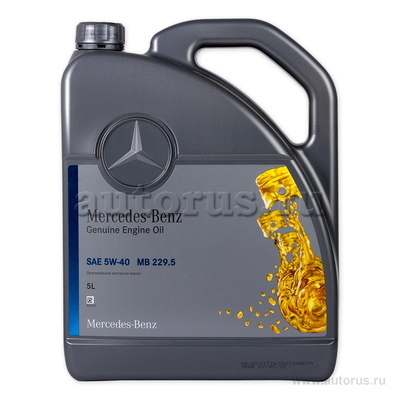 Масло моторное Mercedes-Benz МВ 229.5 5W40 синтетическое 5 л A000 989 79 02 13 BIFR