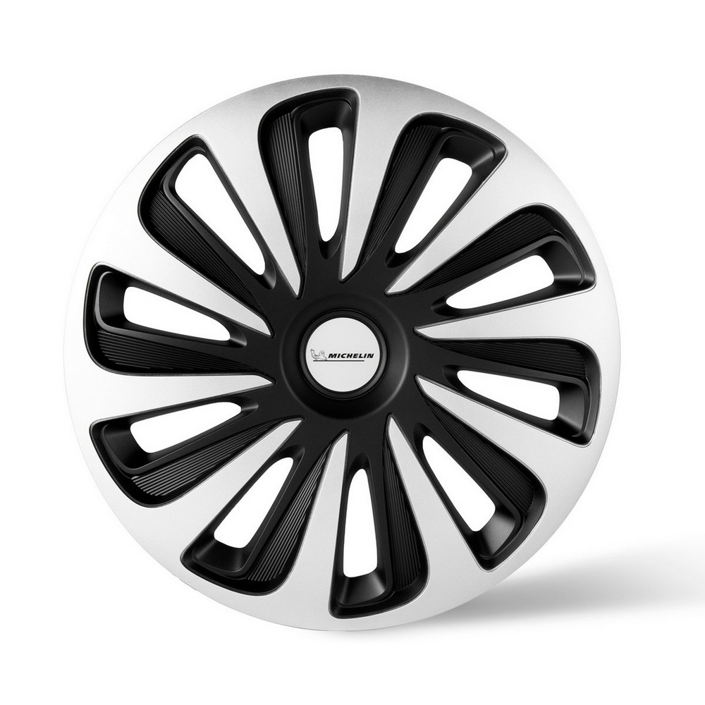 Колпаки колесные MICHELIN 14, Калибр, цвет серебристо-черный, 4 шт. Michelin 300236