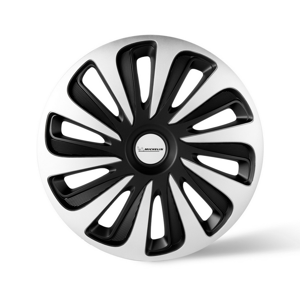 Колпаки колесные MICHELIN 15, Калибр, цвет серебристо-черный, 4 шт. Michelin 300237