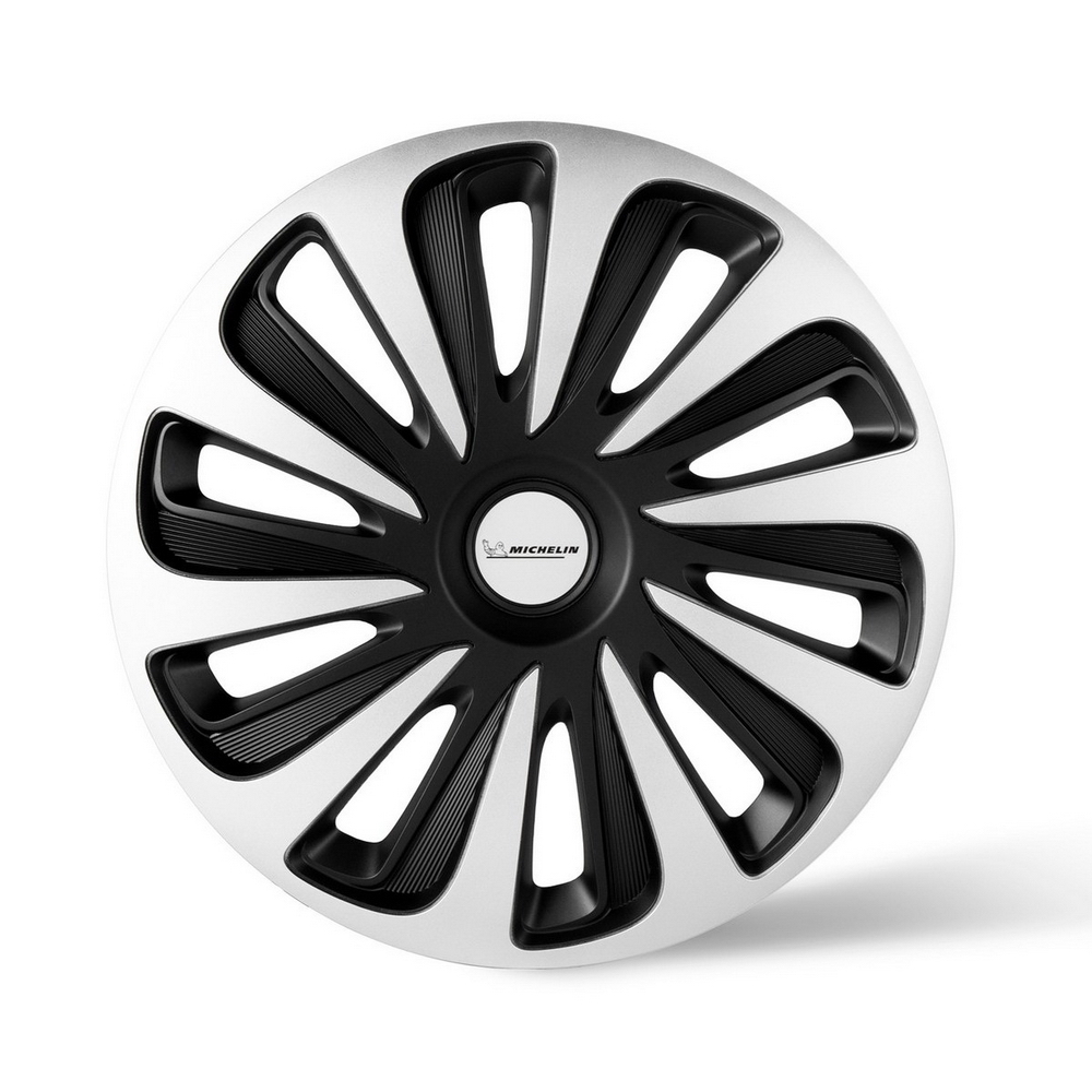 Колпаки колесные MICHELIN 16, Калибр, цвет серебристо-черный, 4 шт. Michelin 300238