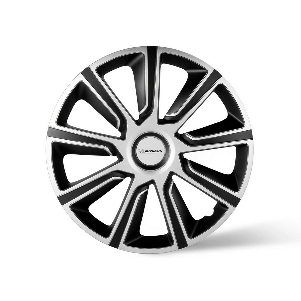 Колпаки колесные MICHELIN 15, 49 Верон, цвет серебристо-черный, 4 шт. Michelin 300722
