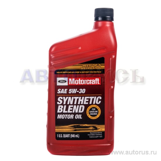 Масло моторное Motorcraft Synthetic Blend 5W30 полусинтетическое 0.946 л XO-5W30-QSP