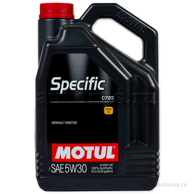 Масло моторное Motul Specific 0720 5W30 синтетическое 5 л 102209