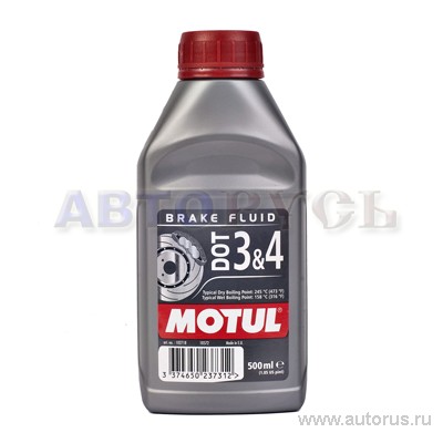 Жидкость тормозная Motul Brake Fluid DOT3&4 0,5 л 102718