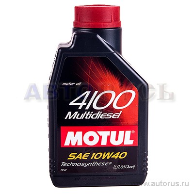 Масло моторное Motul 4100 Multidiesel 10W40 полусинтетическое 1 л 102812