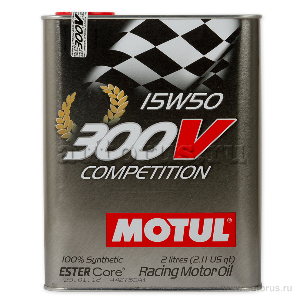 Масло моторное Motul 300V Competition 15W50 2 л 104244