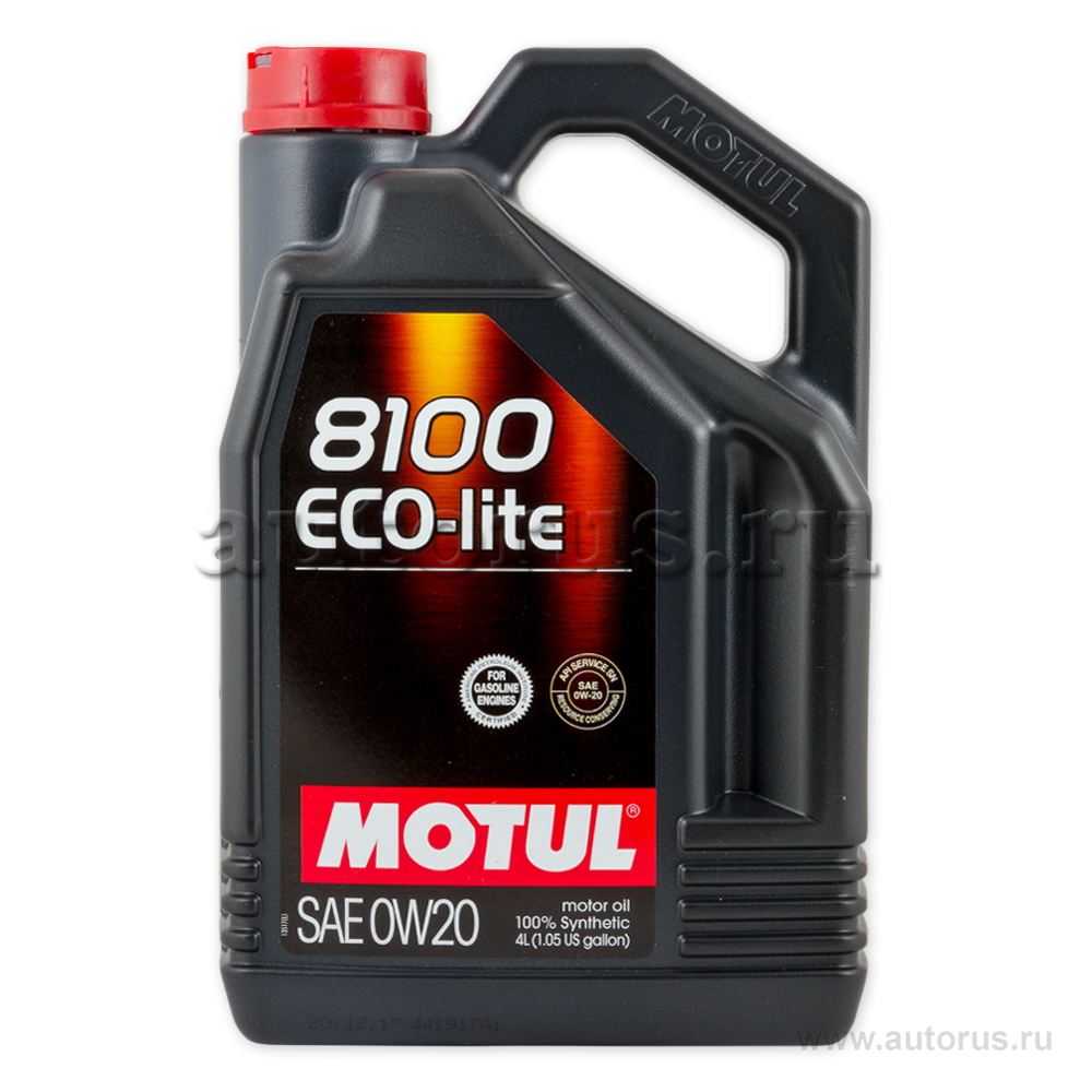 Масло моторное Motul 8100 Eco-Lite SN/CF 0W20 синтетическое 4 л 104982