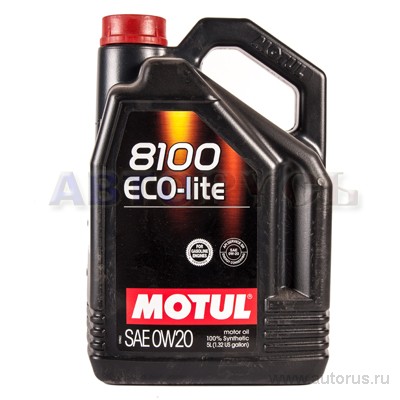 Масло моторное Motul 8100 Eco-Lite SN/CF 0W20 синтетическое 5 л 104983