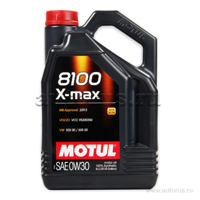 Масло моторное Motul 8100 X-max 0W30 синтетическое 4 л 106601