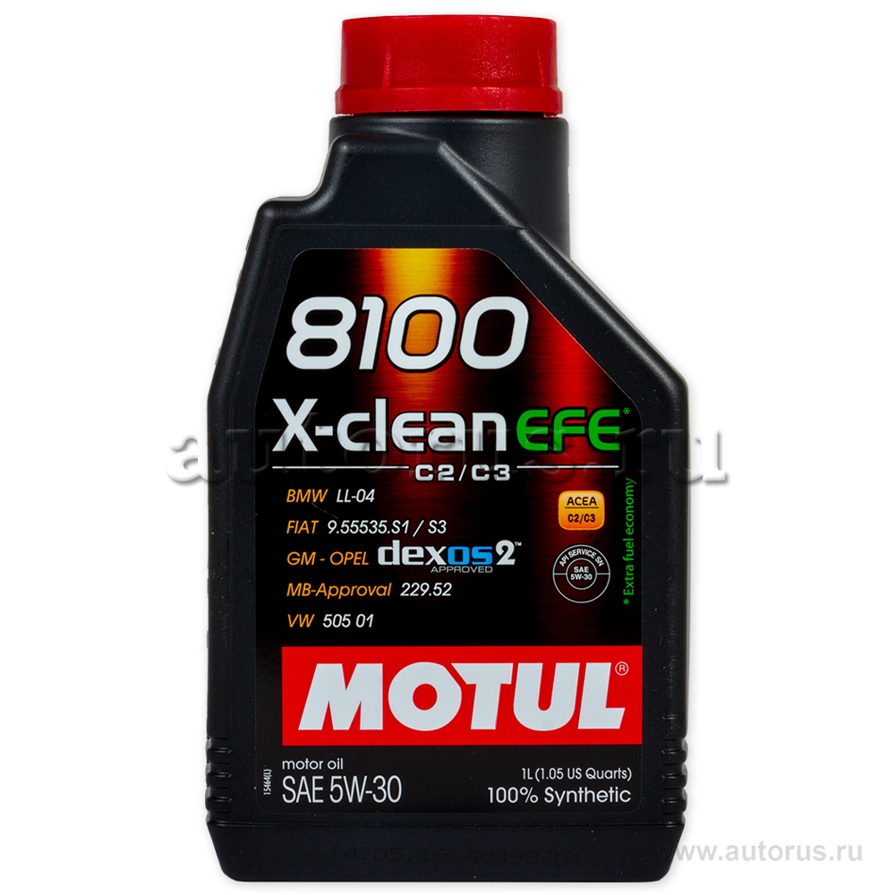 Масло моторное Motul 8100 X-clean EFE 5W30 синтетическое 1 л 107210