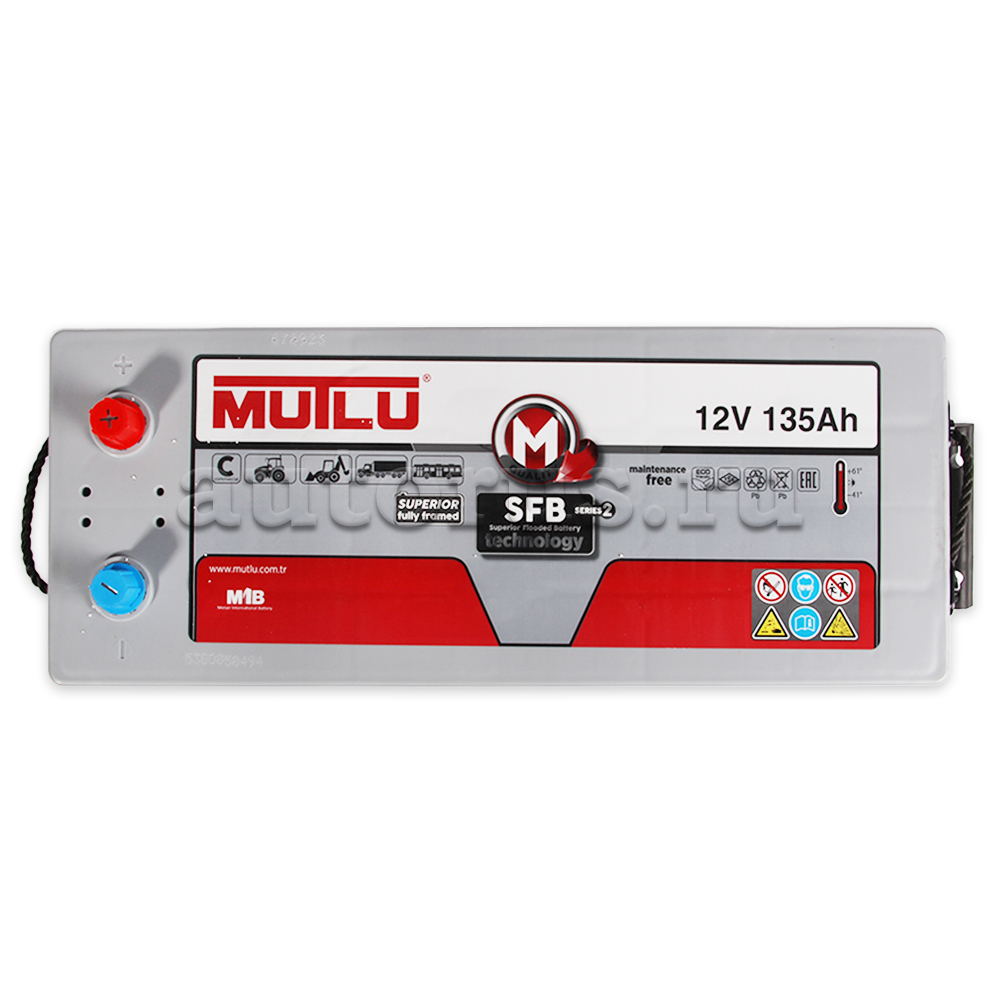 Аккумулятор MUTLU SFB 135 А/ч 635 104 095 L+ EN 950A 513x189x223 D4.135.095.A