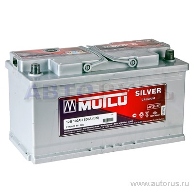 Аккумулятор MUTLU SFB 100 А/ч 600 111 085 обратная R+ EN 830A 353x175x190 L5.100.083.A