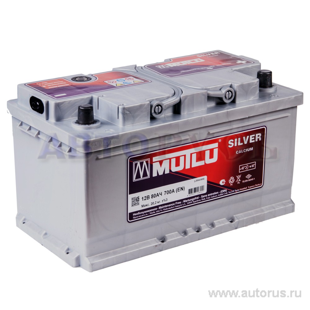 Аккумулятор MUTLU SFB 80 А/ч 580 115 070 обратная R+ EN 740A 315x175x175 SMF58014 LB4.80.074.A