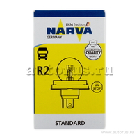 Лампа 24V R2 55/50W P45t NARVA 1 шт. картон 49321