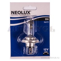 Лампа 12V H4 60/55W P43t NEOLUX Standart 1 шт. блистер N472-01B