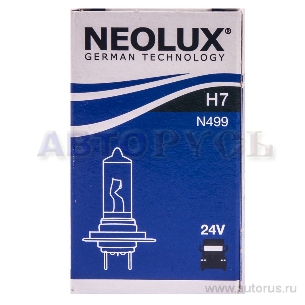 Лампа 24V H7 70W PX26d NEOLUX Standart 1 шт. картон N499A