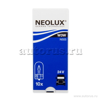 Лампа 24V W3W 3W W2,1x9,5d NEOLUX Standart 1 шт. картон N505