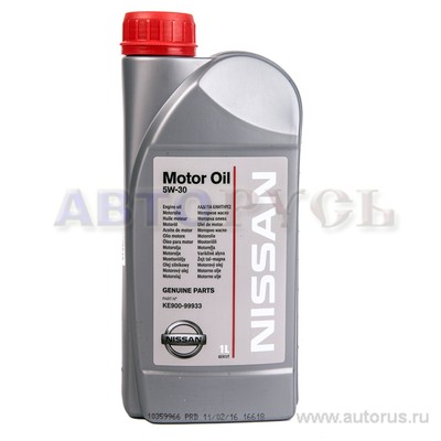 Масло моторное NISSAN Motor Oil 5W30 синтетическое 1 л KE900-99933R