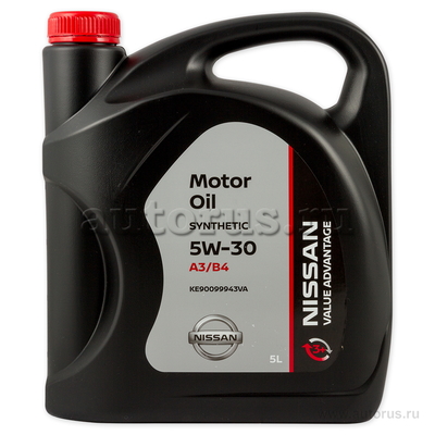 Масло моторное NISSAN VA Motor Oil 5W30 синтетическое 5 л KE90099943VA