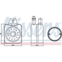 Радиатор масляный NISSENS 90608