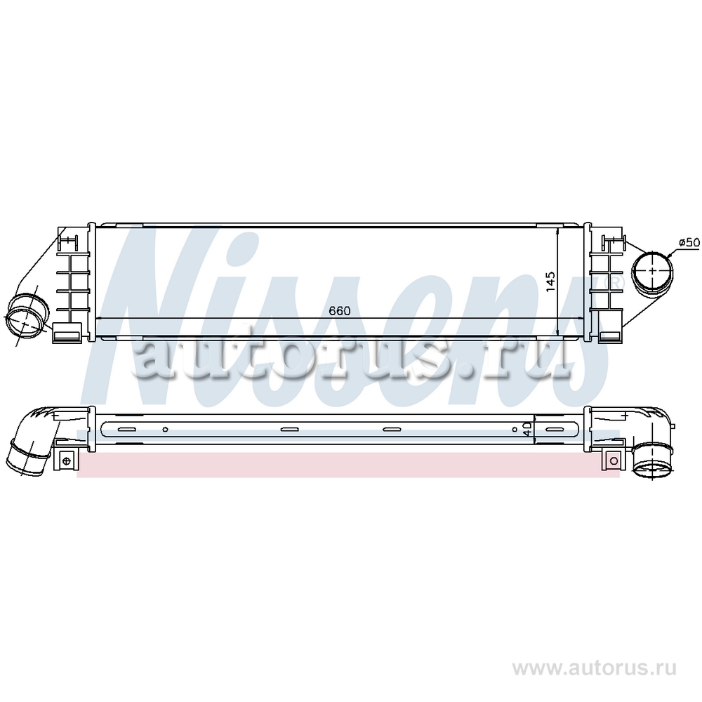 Интеркулер FORD mot.1,6TDCI/2,0TDCI NISSENS 96560