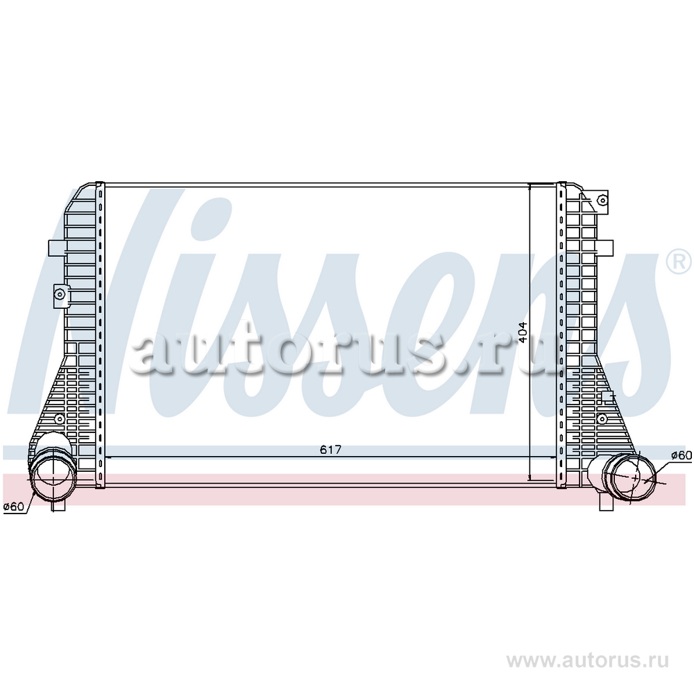 Интеркулер VAG+Skoda mot.1.4TSI/1.8FSI/1.9TDI 03-> NISSENS 96575