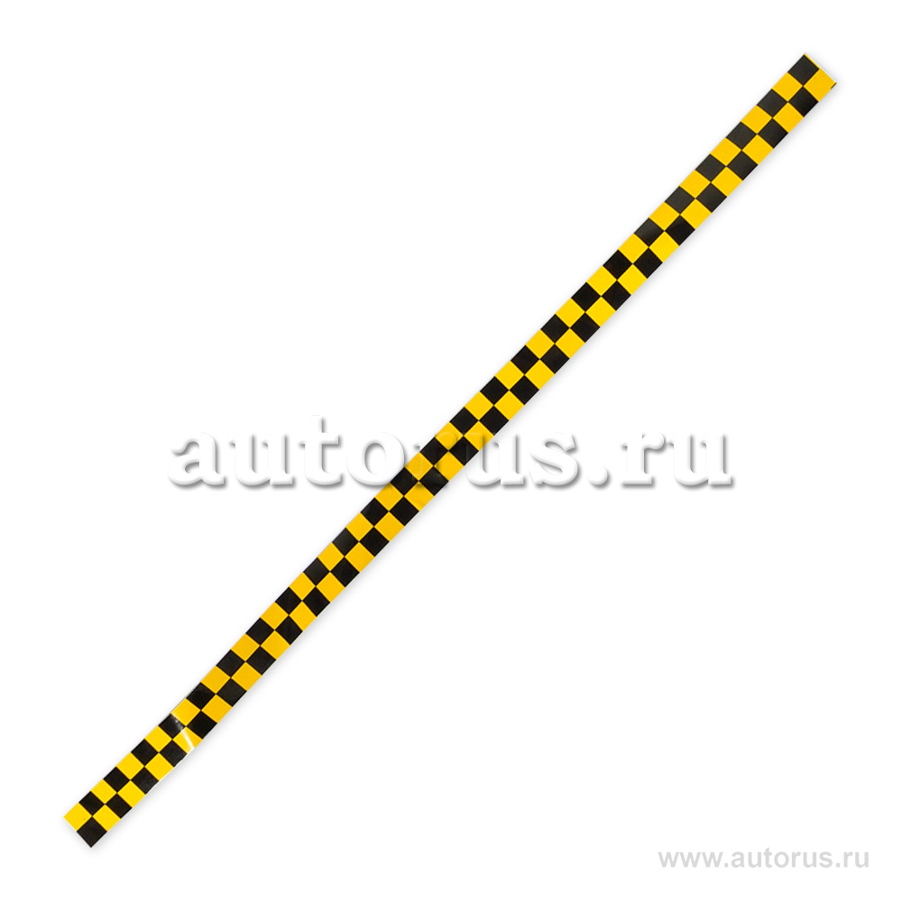 Наклейка "Молдинг 4 см Такси (полоски)" наружная, (цвета: желтый + черный), (комплект из 8 полос)