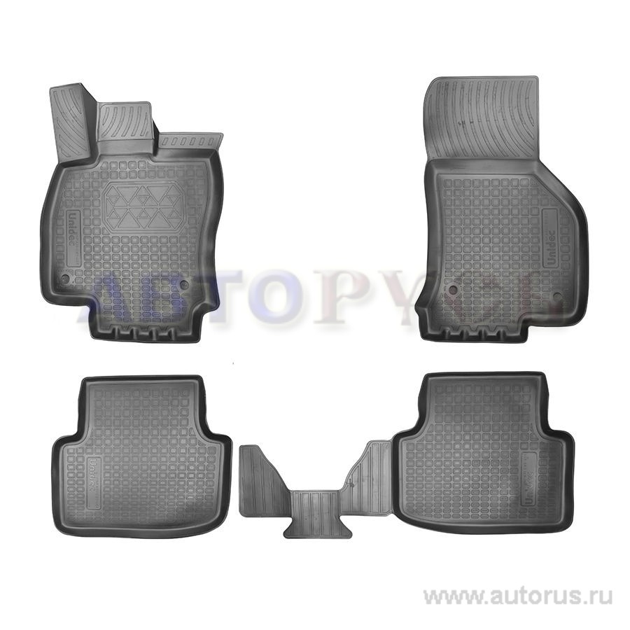 Коврики в салон полиуретан NORPLAST SKODA Octavia III 2013- /3D черный комплект NPA11-C81-401