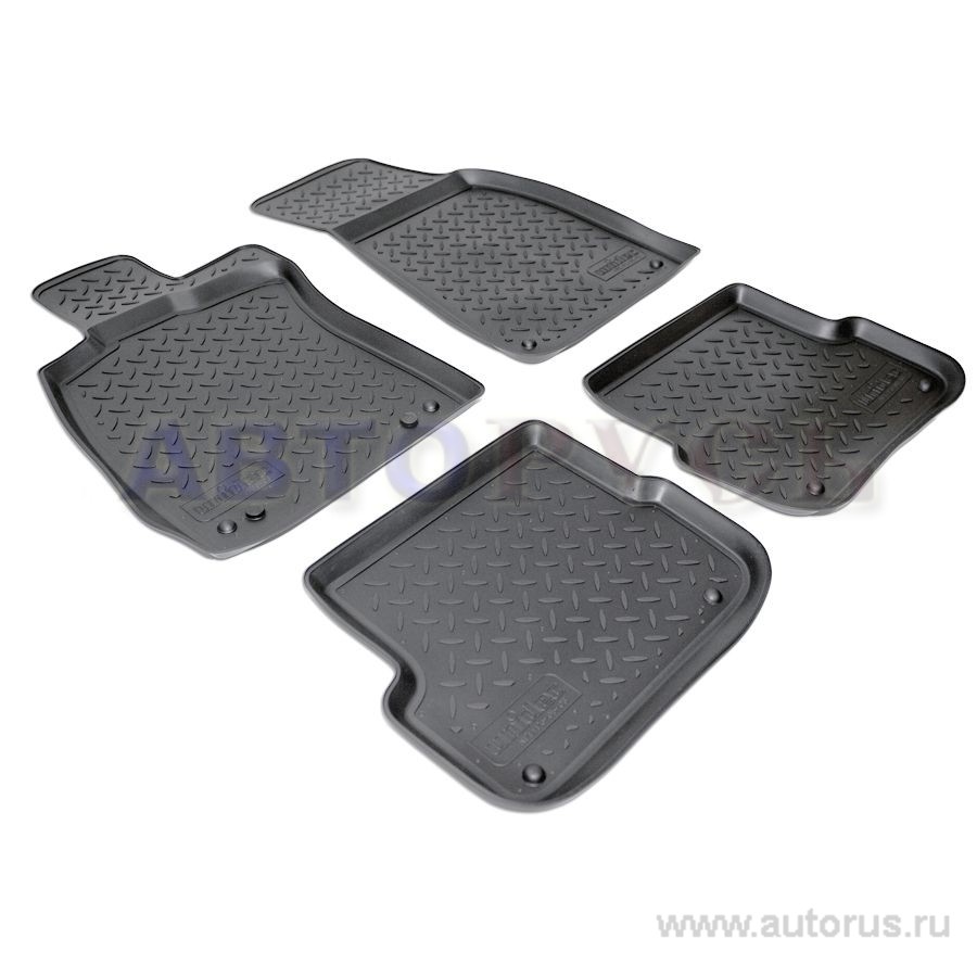 Коврики в салон полиуретан NORPLAST AUDI А6, 2008-2011 черный комплект NPL-Po-05-03