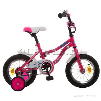Велосипед 12 детский Novatrack Neptune (2020) количество скоростей 1 рама сталь розовый