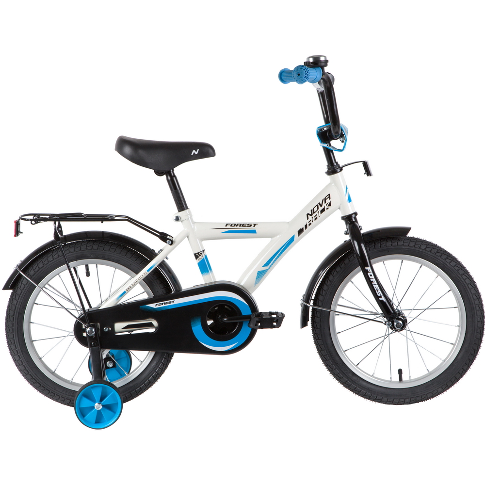 Велосипед 16 детский Novatrack Forest (2020) количество скоростей 1 рама сталь 10,5 белый