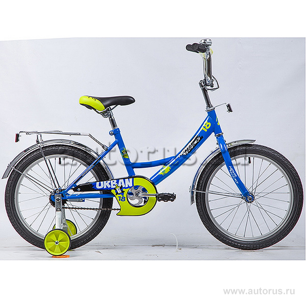 Велосипед 18 детский Novatrack Urban (2020) количество скоростей 1 рама сталь 11,5 синий