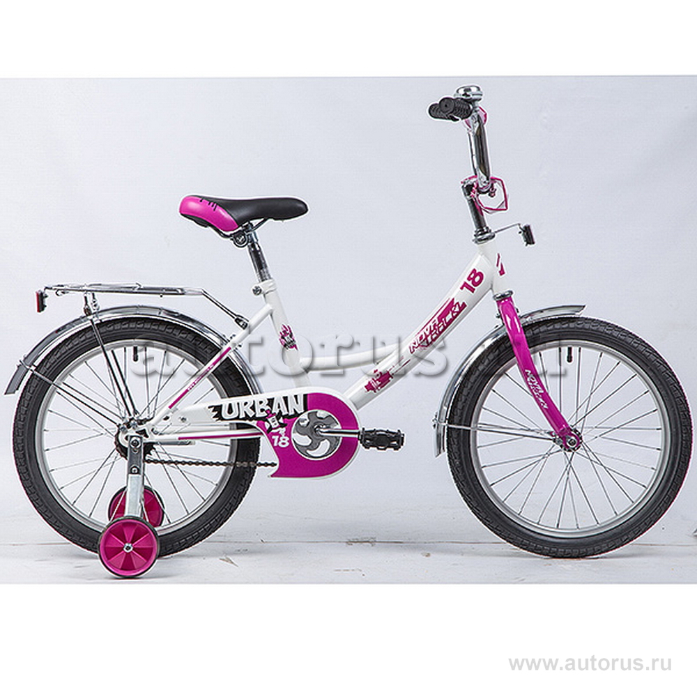 Велосипед 18 детский Novatrack Urban (2020) количество скоростей 1 рама сталь 11,5 белый