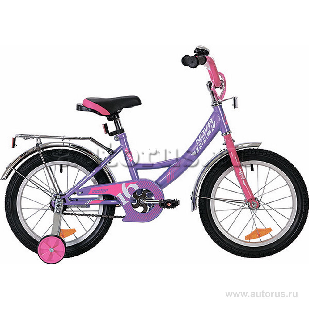 Велосипед 18 детский Novatrack Vector (2020) количество скоростей 1 рама сталь 11,5 лиловый