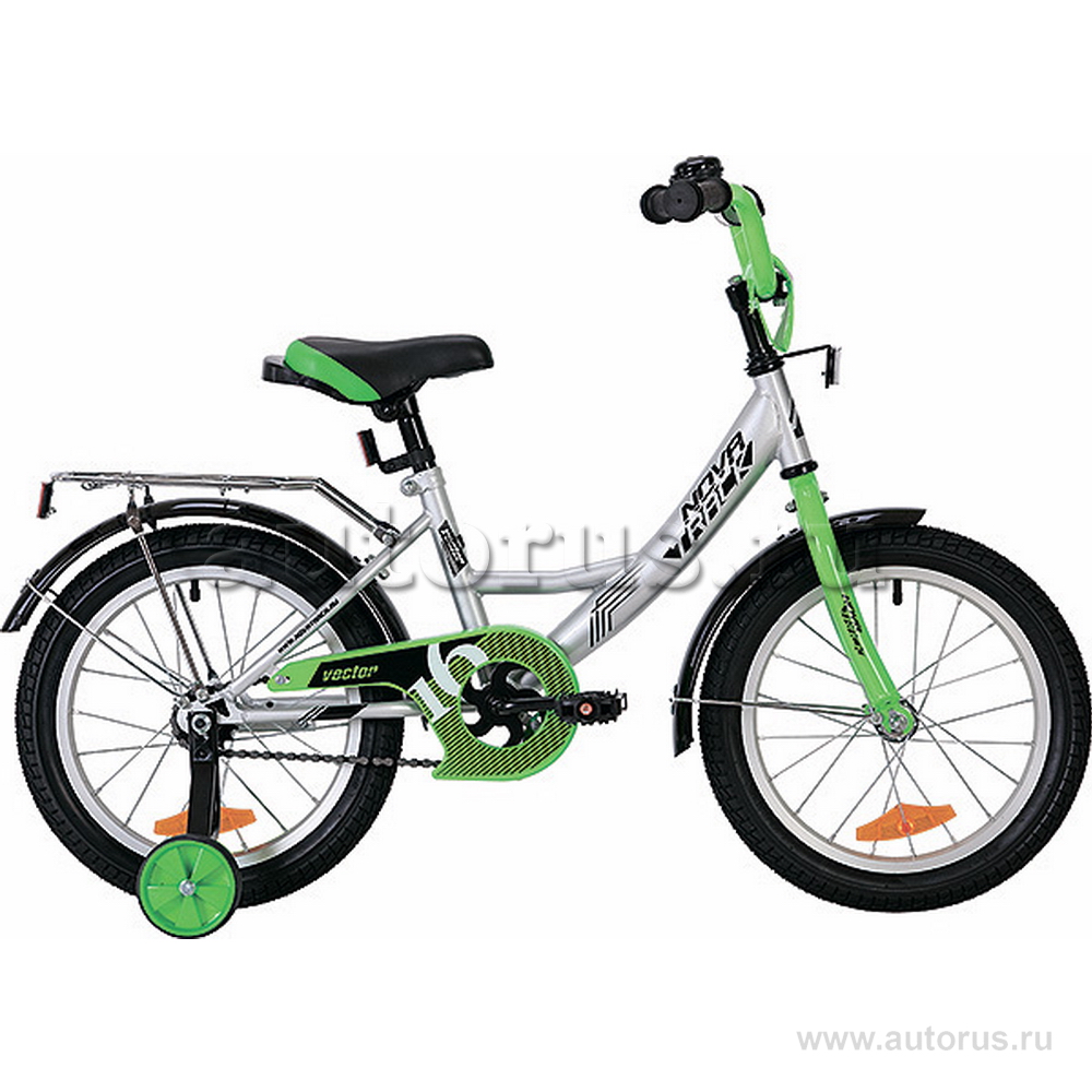Велосипед 18 детский Novatrack Vector (2020) количество скоростей 1 рама сталь 11,5 Серебристый