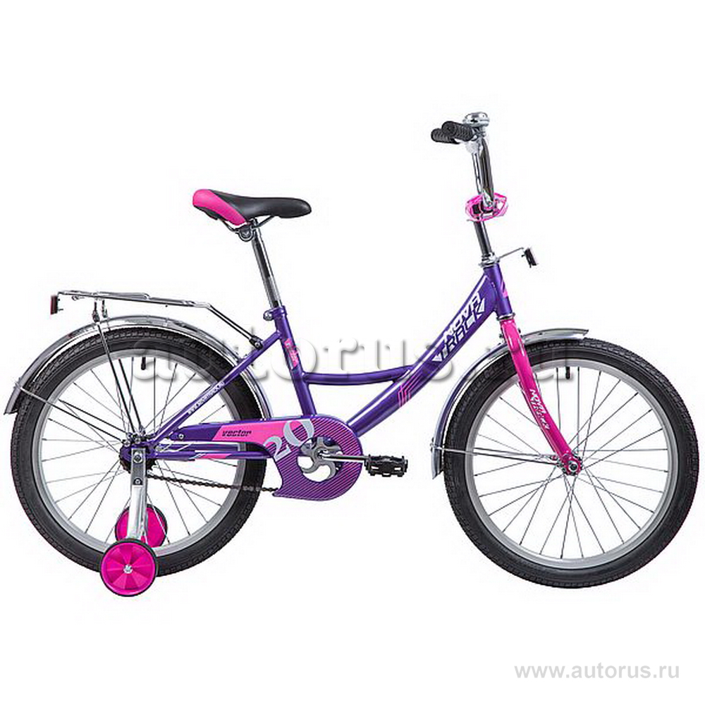 Велосипед 20 детский Novatrack Vector (2020) количество скоростей 1 рама сталь 12 лиловый