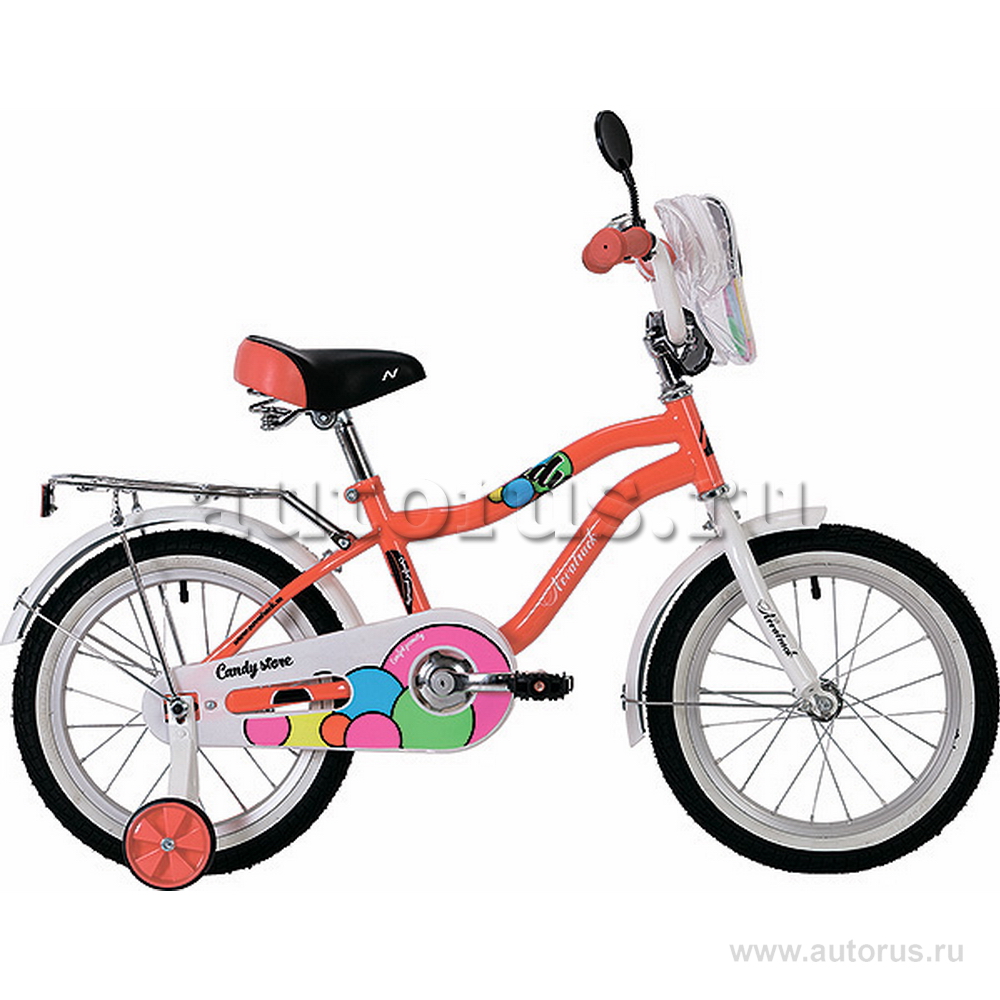 Велосипед 20 детский Novatrack Candy (2020) количество скоростей 1 рама сталь 12 коралловый