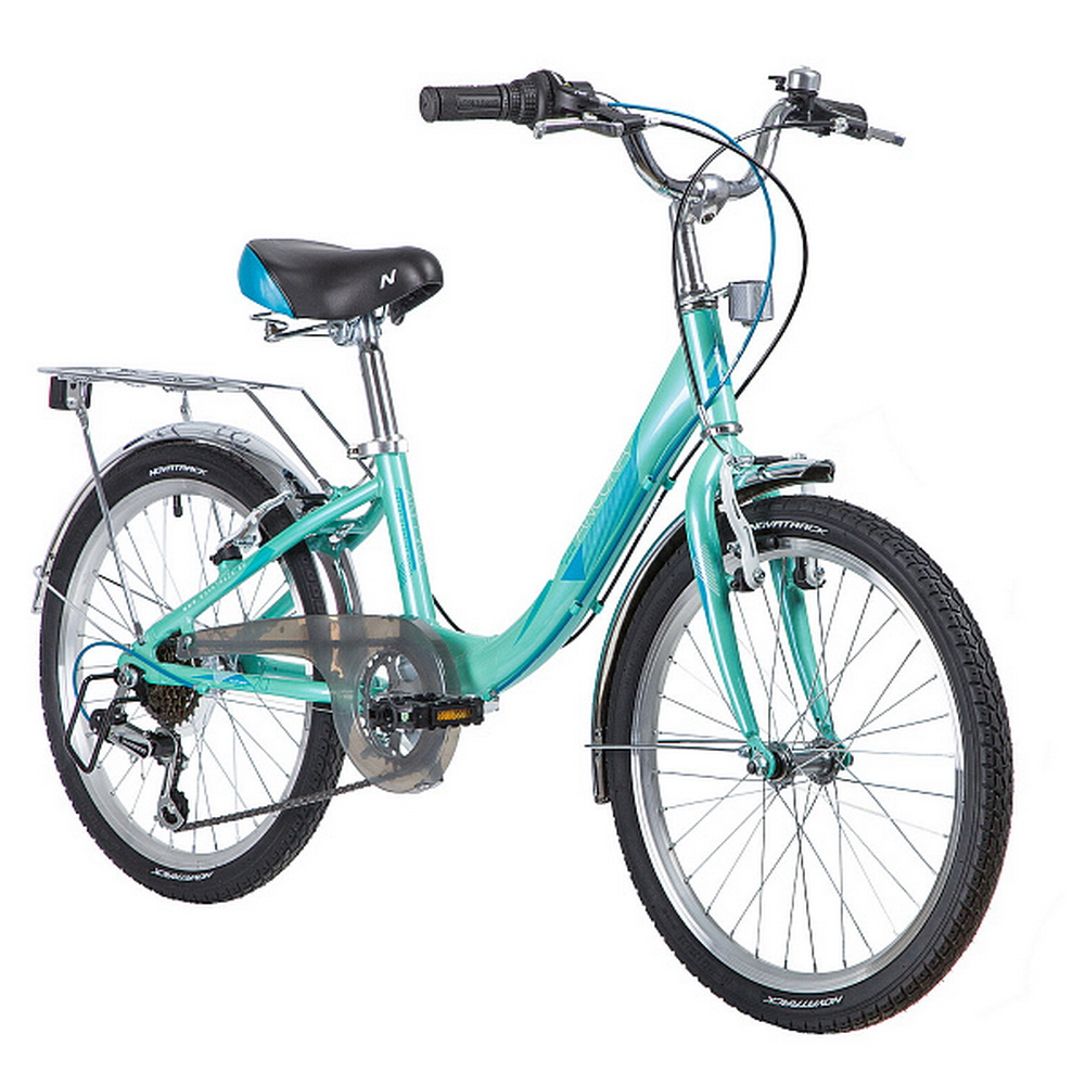 Велосипед 20 подростковый Novatrack Ancona (2020) количество скоростей 6 рама алюминий 11 зеленый