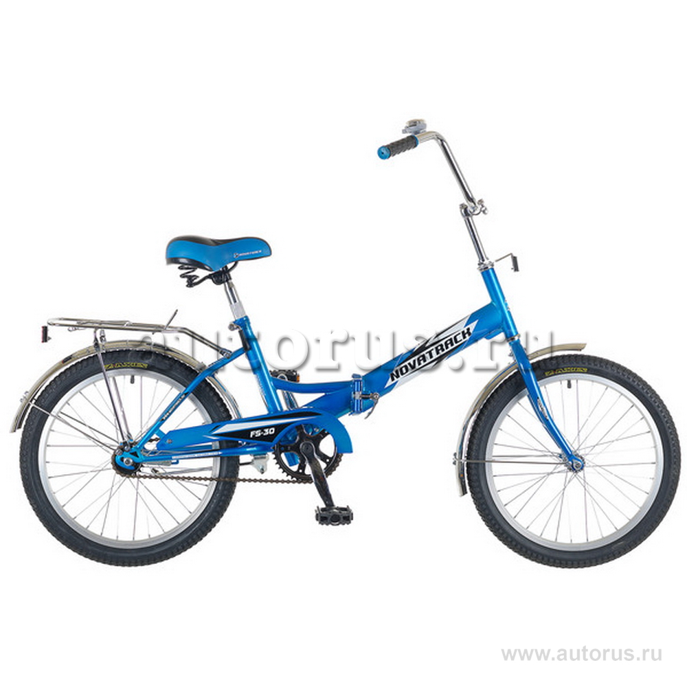 Велосипед 20 складной Novatrack FS30, 2017 количество скоростей 1 рама сталь синий