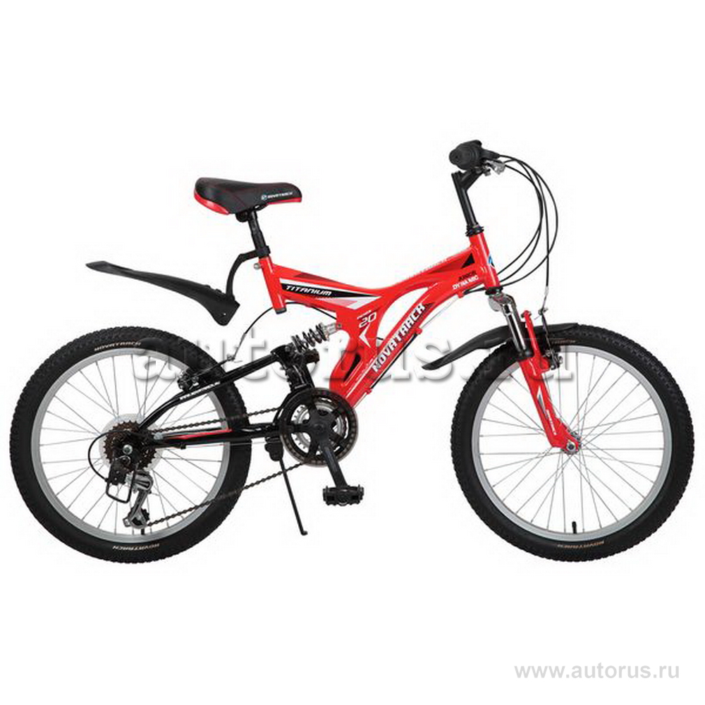 Велосипед 20 подростковый Novatrack TITANIUM (2017) количество скоростей 12 рама сталь красный