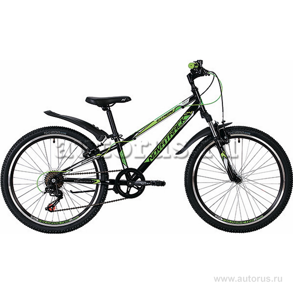 Велосипед 24 подростковый Novatrack Extreme (2020) количество скоростей 6 рама сталь 10 черный