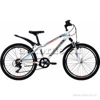 Велосипед 24 подростковый Novatrack Extreme (2020) количество скоростей 6 рама сталь 10 белый
