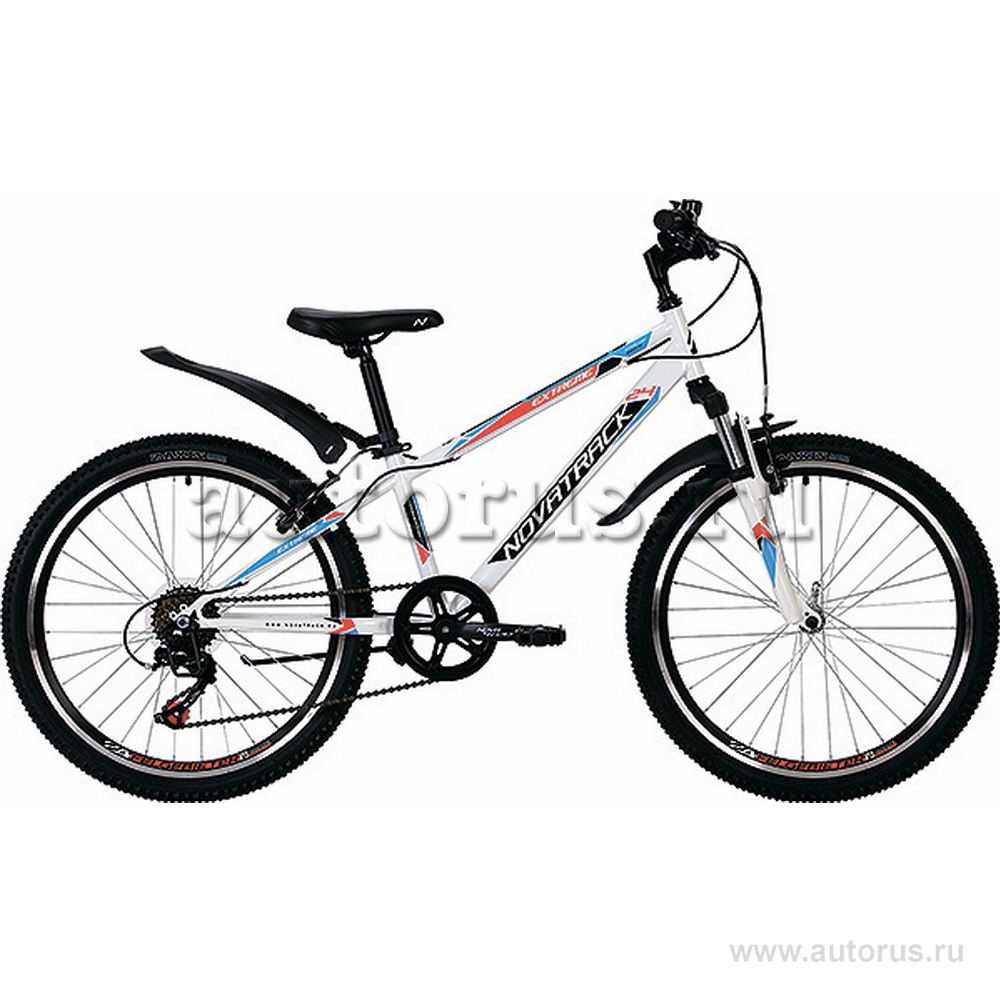 Велосипед 24 подростковый Novatrack Extreme (2020) количество скоростей 6 рама сталь 12 белый
