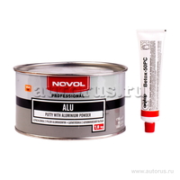 Шпатлевка Novol с алюминиевой пылью полиэфирная, 1,8кг
