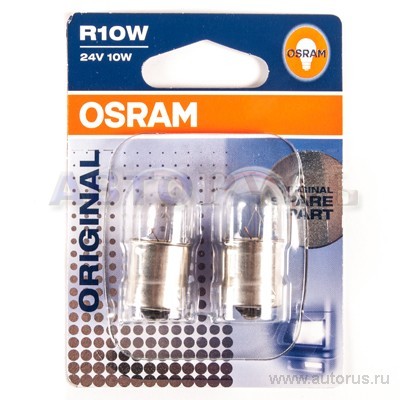 Лампа 24V R10W 10W BA15s OSRAM ORIGINAL LINE 2 шт. блистер 5637-02B