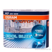 Лампа 12V H7 55W PX26d OSRAM COOL BLUE INTENSE 2 шт. DUOBOX 64210CBI-HCB