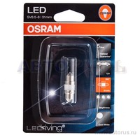 Лампа светодиодная 12V C5W 1W 6000K OSRAM Premium 1 шт. блистер 6497CW-01B