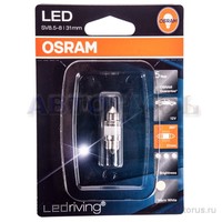 Лампа светодиодная 12V C5W 1W 4000K OSRAM Premium 1 шт. блистер 6497WW-01B