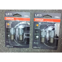 Лампа светодиодная 12V P21W 2W BA15s OSRAM LEDRIVING 2 шт. блистер 7456YE-02B, Ограниченно годен