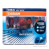Лампа 12V HB3 60W +20% P20d OSRAM COOL BLUE INTENSE 2 шт. DUOBOX 9005CBI-HCB